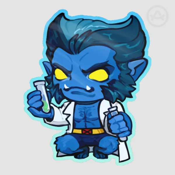 Beast/Henry "Hank" McCoy | Colored Edge Die Cut Stickers
