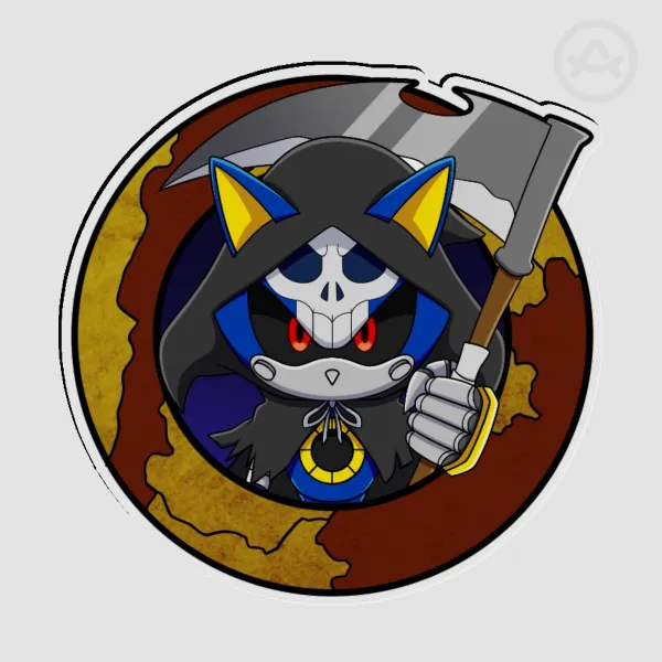 Grim Reaper Metal Sonic - Acrylic Pin
