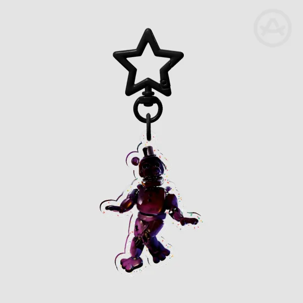 Shadow Freddy Glitter Acrylic Keychain