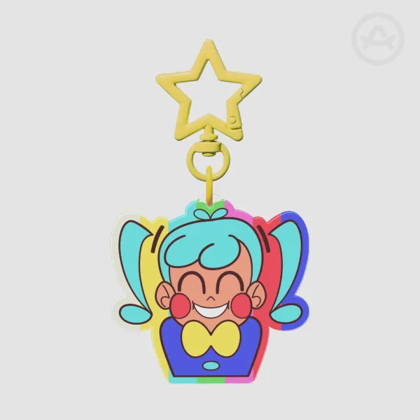 Static Miku Keychain
