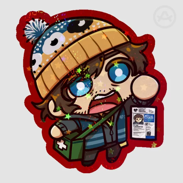 Bryan Hodukavich - Colored Edge Die Cut Stickers