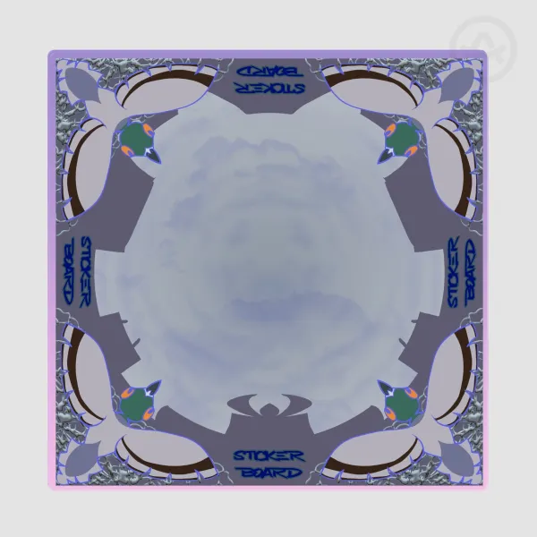 15cm (6in) Overcast Sticker Board Acrylic Pin