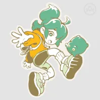 TAD & Frogge JUMP! PET Vinyl Sticker
