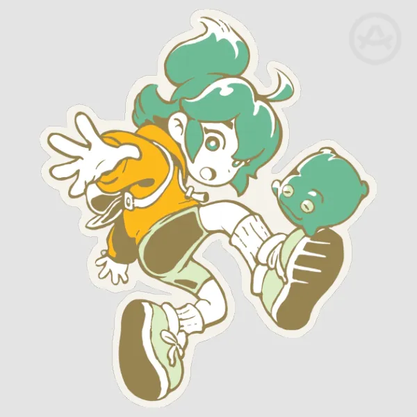 TAD & Frogge JUMP! PET Vinyl Sticker