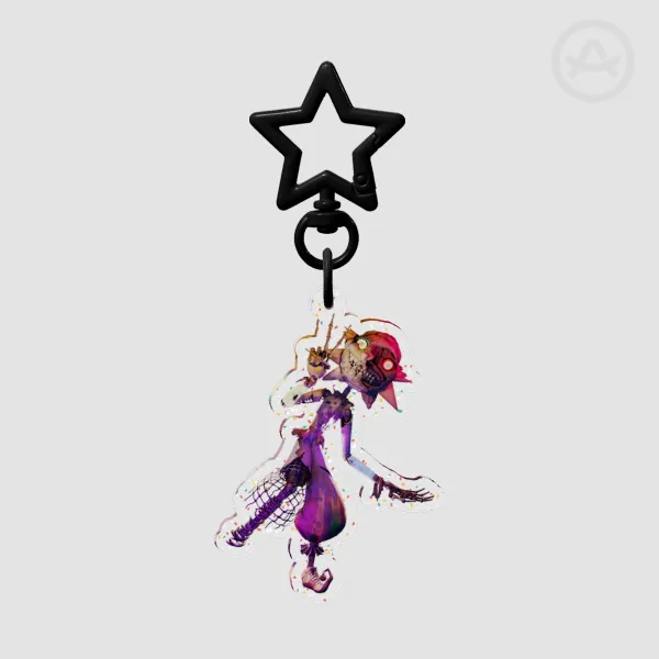 Eclipse Glitter Acrylic Keychain
