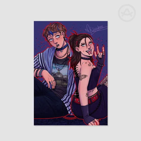 Da Punk Pitt A5 Print