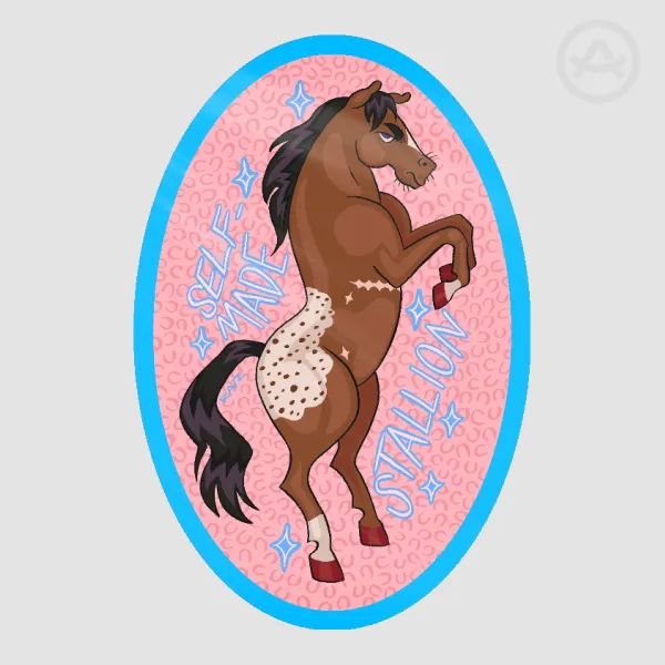 Self-Made Stallion Sticker (Appaloosa)