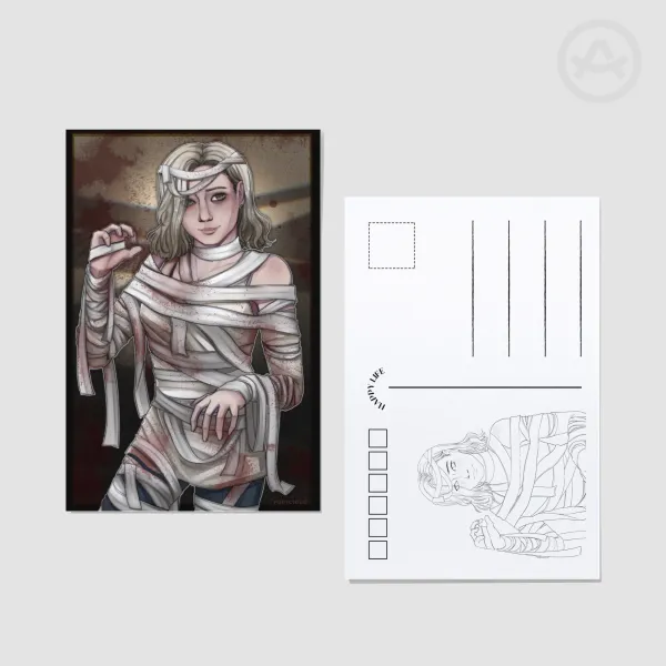 Mummy Grace Ashcroft Postcard Print