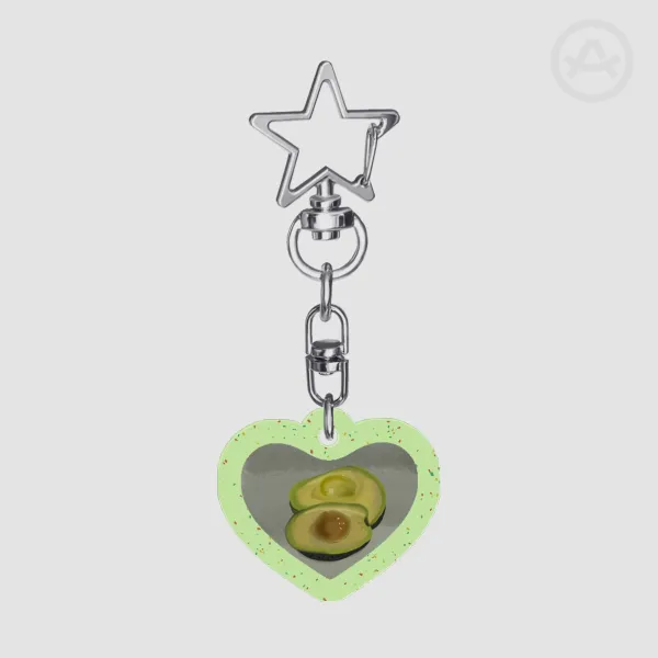 🥑Avocado Colored Edge Acrylic Keychains🥑