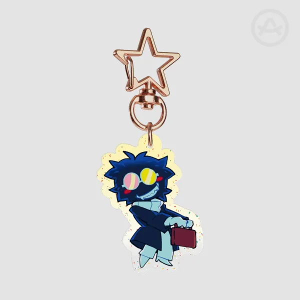 "Salesman Bive" Glitter Acrylic Keychain