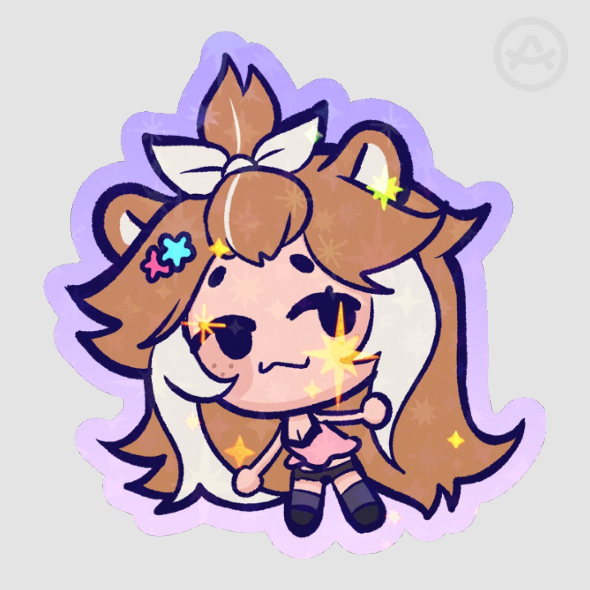 Momo Sparkle Sticker Birthday stream