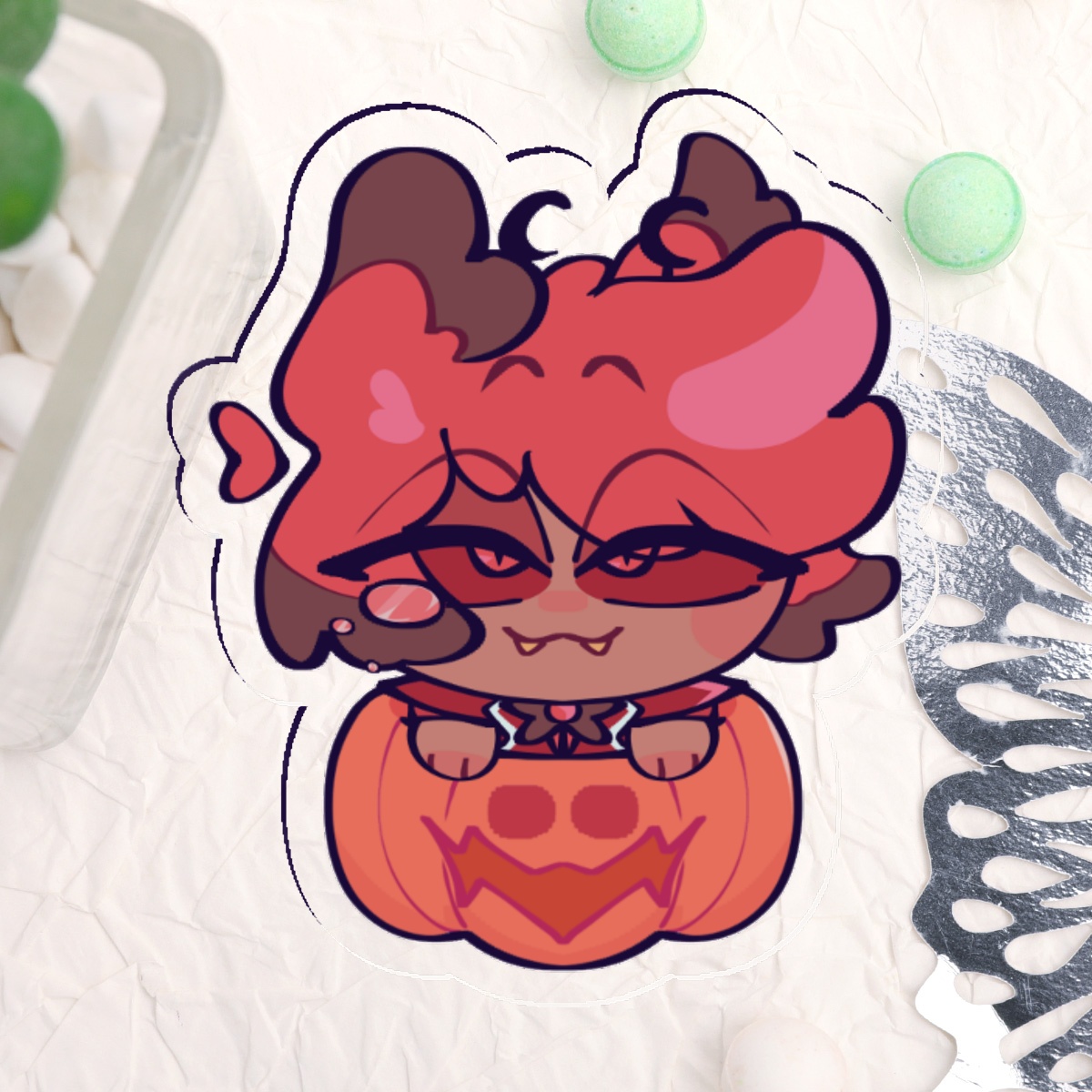 Alastor Hazbin Hotel Halloween Acrylic Pins