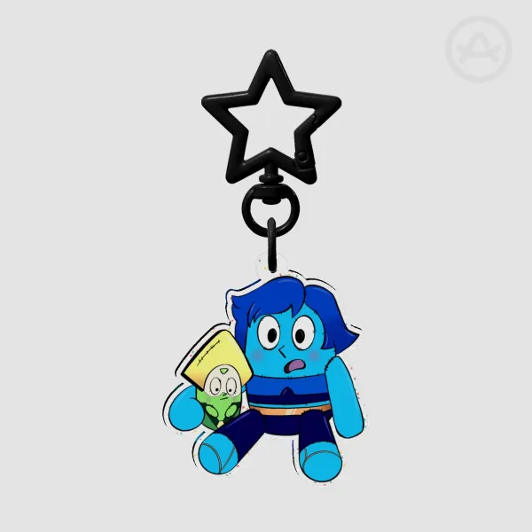 Steven Universe Lapis X Peridot Glitter Acrylic Keychains