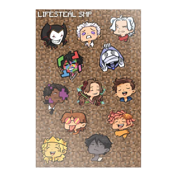 lifesteal sticker sheet 1 (fan-made)