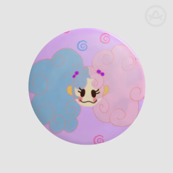 Doodle Swirls the Clown Badges (Button Pins)
