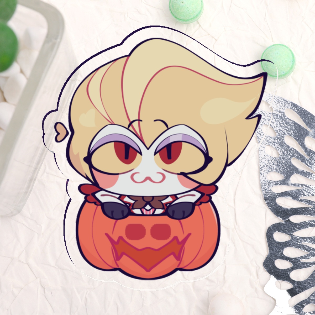 Lucifer Hazbin Hotel Halloween Acrylic Pins