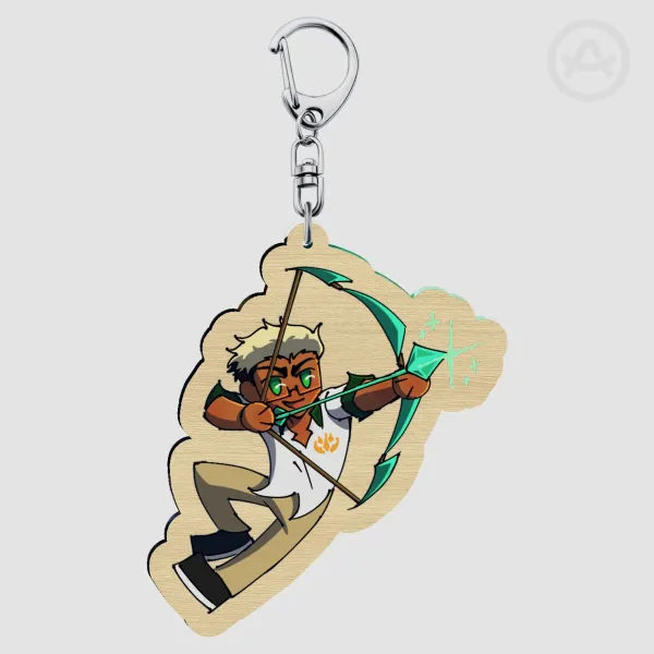Kelson Chibi Wood Keychain