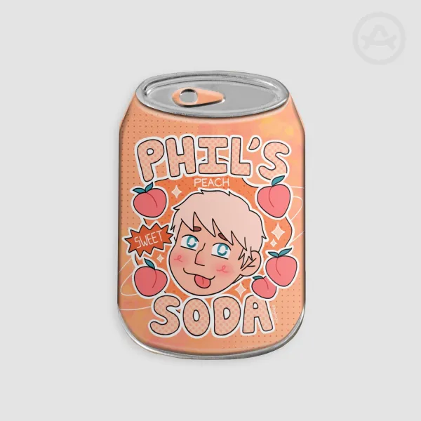 Phil Peach Soda Pin