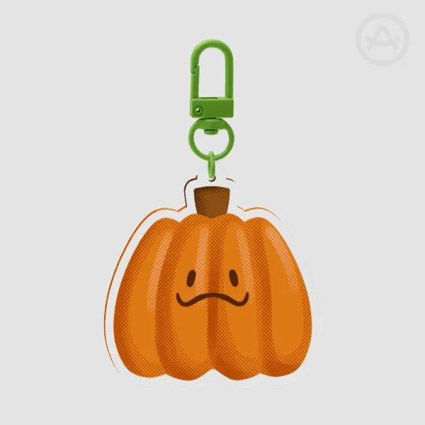 Fall Collection - Cute Pumpkin Crop Acrylic Keychain