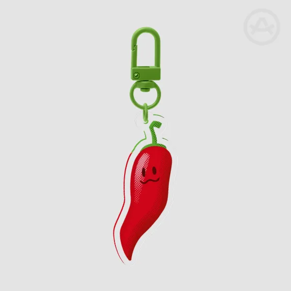 Summer Collection - Cute Pepper Crop Acrylic Keychain