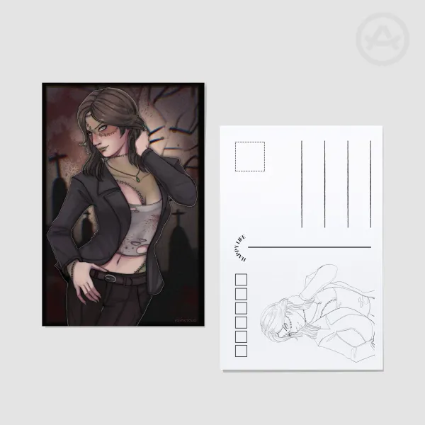 Frankenstein Helena Harper Postcard Print