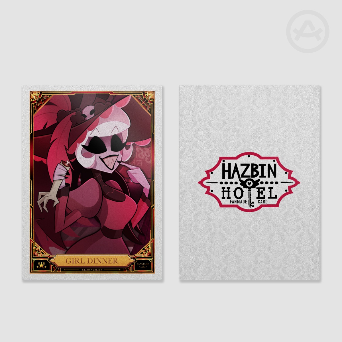 Girl Dinner Fan Card