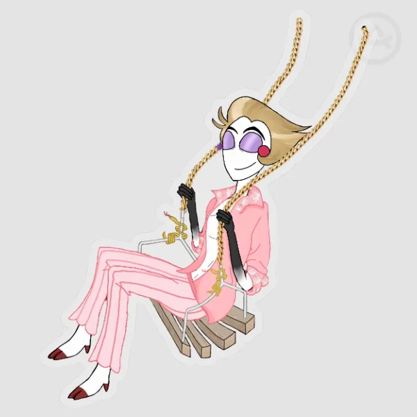 Clear Lu's day off sticker
