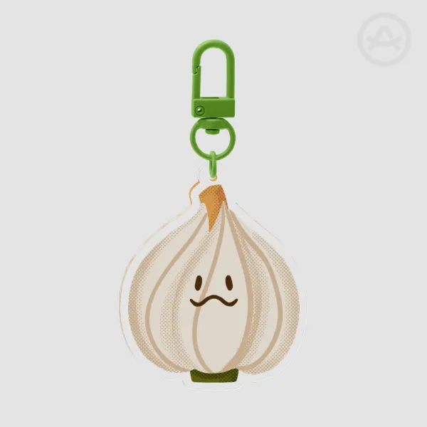 Fall Collection - Cute Garlic Crop Acrylic Keychain