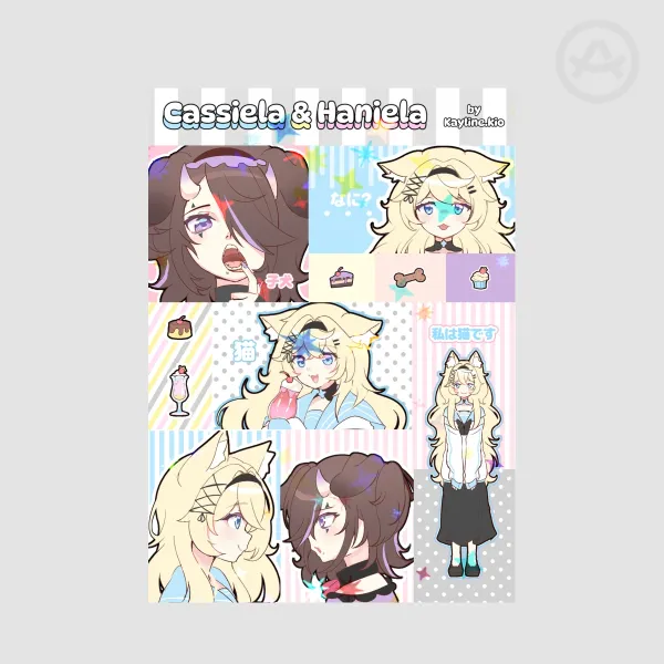 Oc Cassie and Hani Stickers Sheet