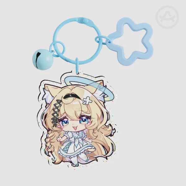 Cassie oc Glitter Acrylic Keychain
