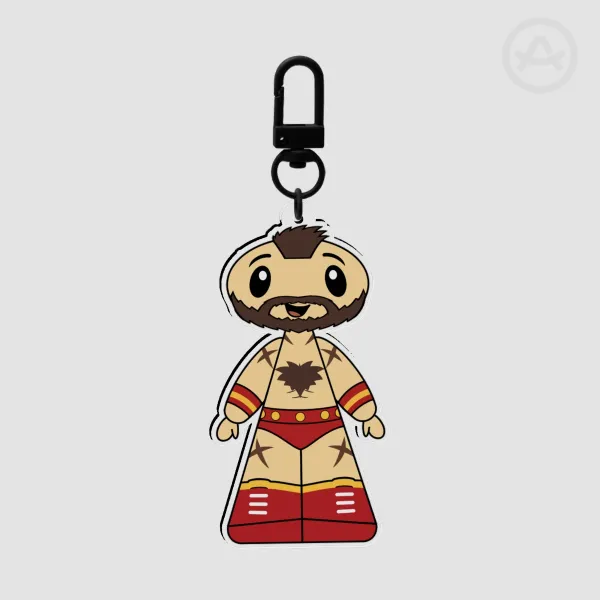 Zubees Zangief Acrylic Keychain