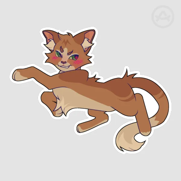 HEART of FIRE FELIDAE | war-cats sticker