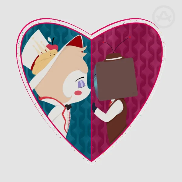 StaticApple love - Acrylic Pin