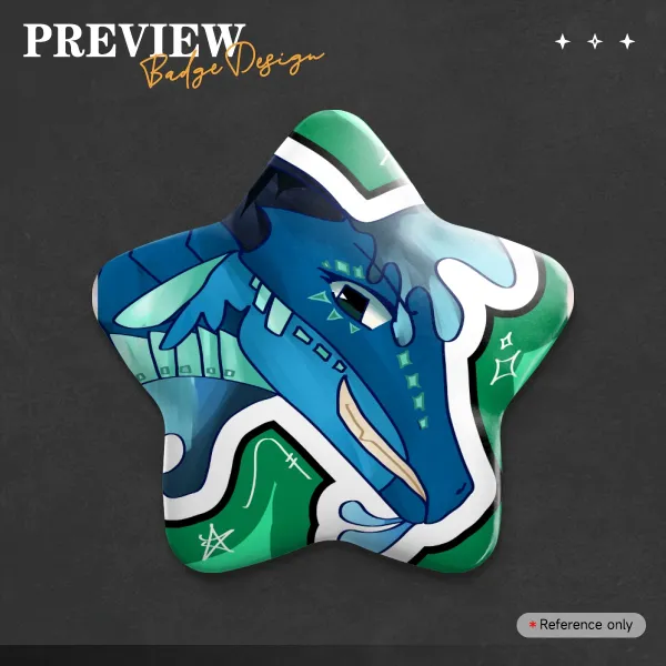 Tsunami Wings Of Fire Star Button