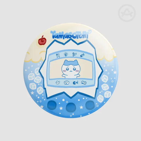 Hachiware Cream Soda Tamagotchi Round Badges