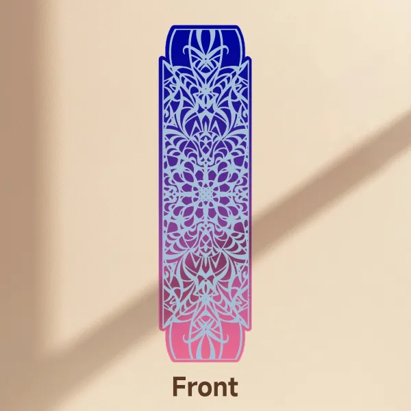 Flower Vortex Blue PET Bookmarks