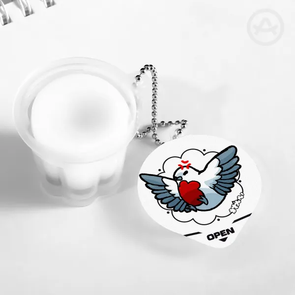 Punishing Bird Squishy Pudding Jelly Keychains