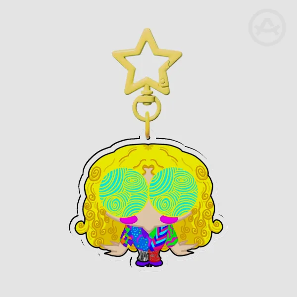 Michael Distortion Little Guy Keychain | The Magnus Archives
