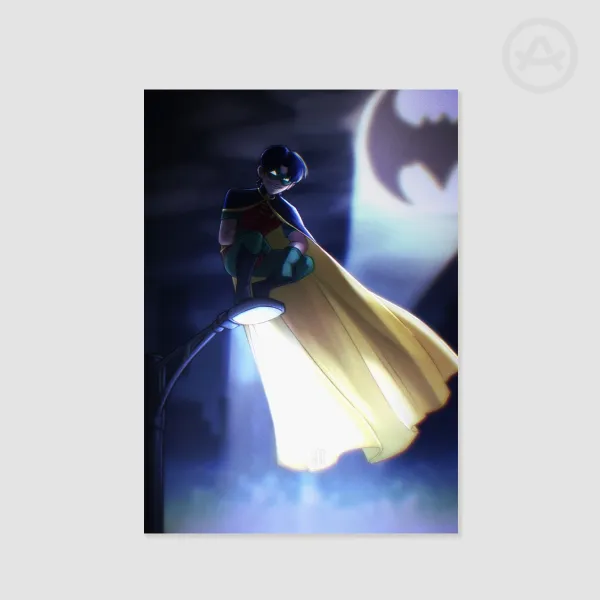 Robin Watching || A4 Print || DC