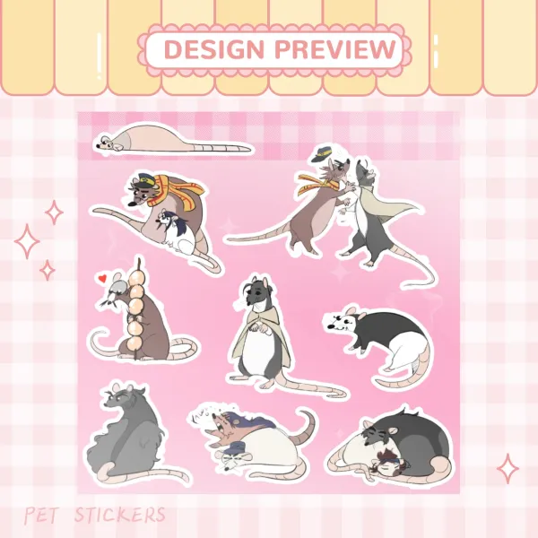 Rat Kamuy Vinyl Sticker Sheet