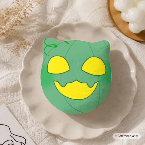 Pumpkin cat Plush Badge