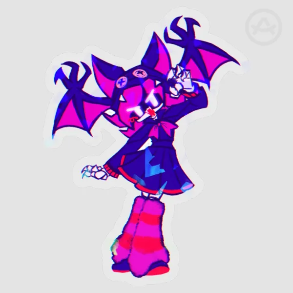 Vampire Uzi Murder Drones Sticker