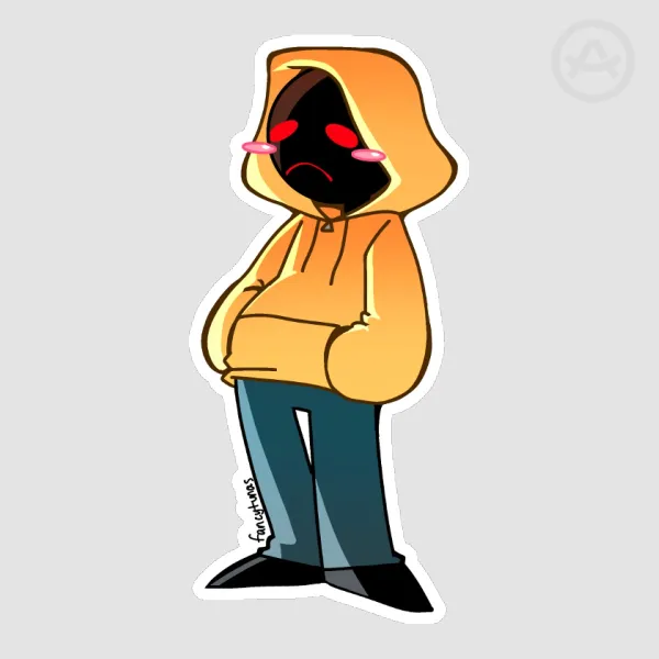 Hoody Marble Hornets Creepypasta Sticker
