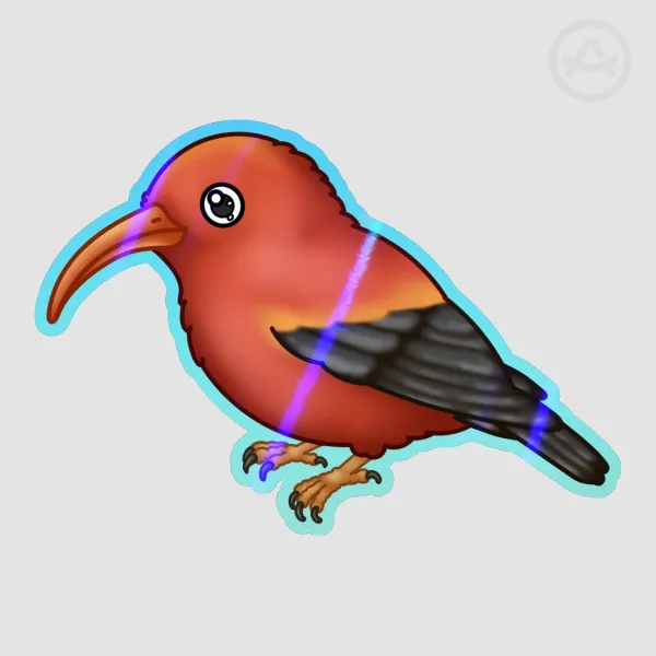 'I'iwi Bird Sticker