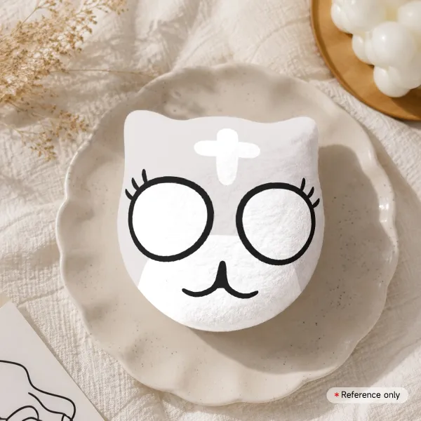 Marshmallow Mewgenics Plush Badge