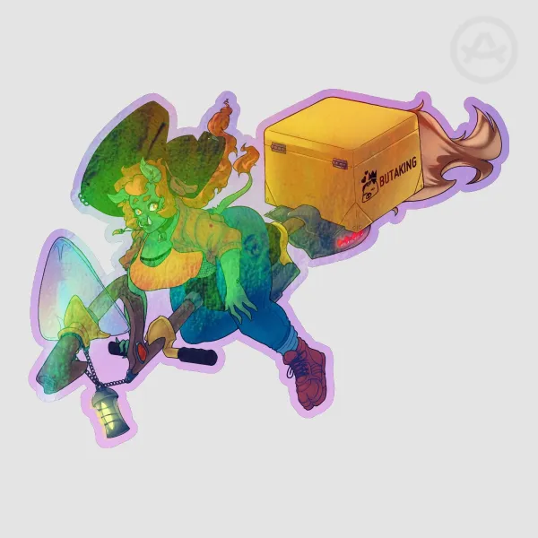 Delivery Witch Penny Die Cut Stickers
