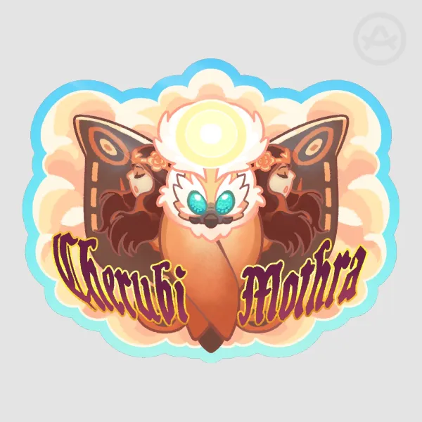 Cherubi Mothra Glossy Sticker