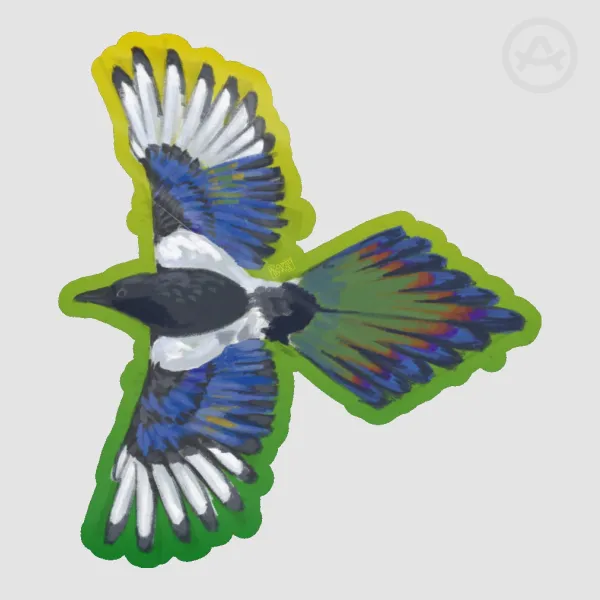 European magpie Sticker
