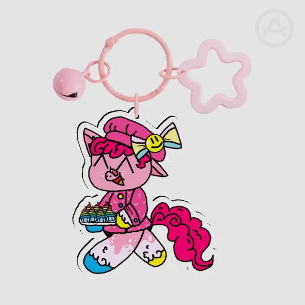 Maid Cafe! Pinkie Pie V2 Acrylic Keychains