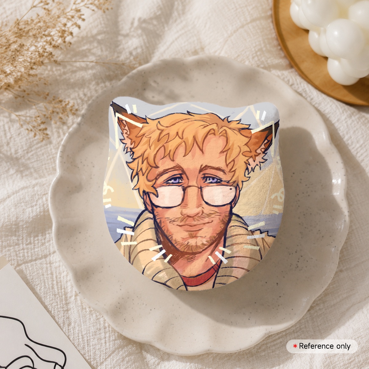 Ryland Grace Plush Cat Badge